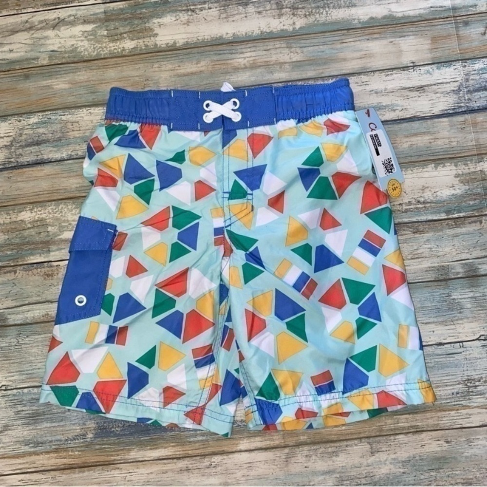 NWT Cat & Jack Geometric Pattern Shorts Boys Small - Picture 1 of 4